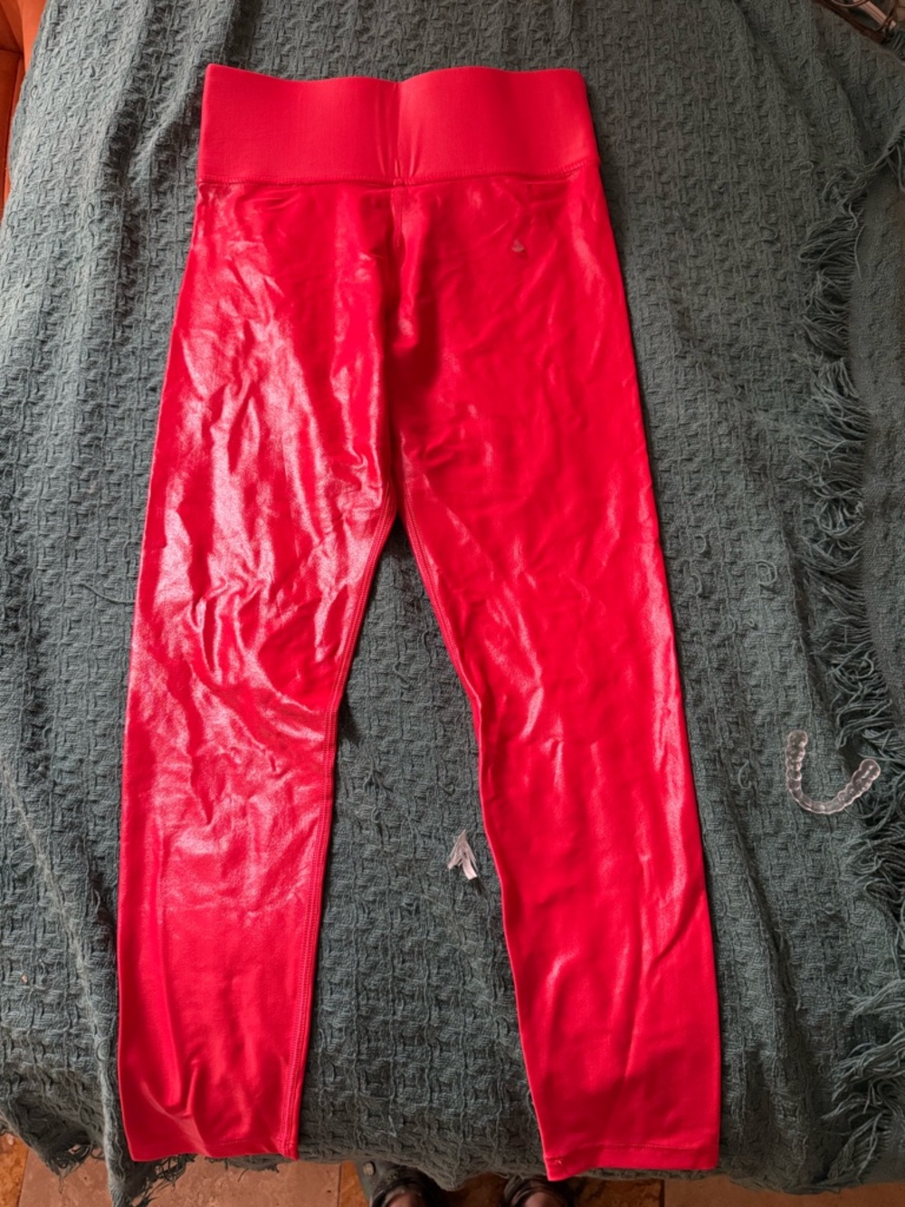 Carbon38 Bright Red High-Waist Leggings